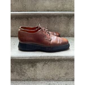 Tod's Leather Upper Oxford Shoes Comfort Lace Up Brown Size 11 US Men's